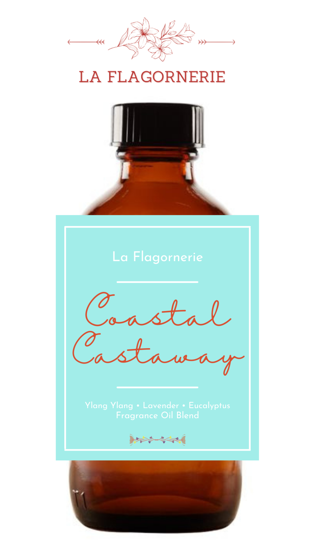 Coastal Castaway Fragrance Oil Blend (Ylang Ylang, Lavender, Eucalyptus)