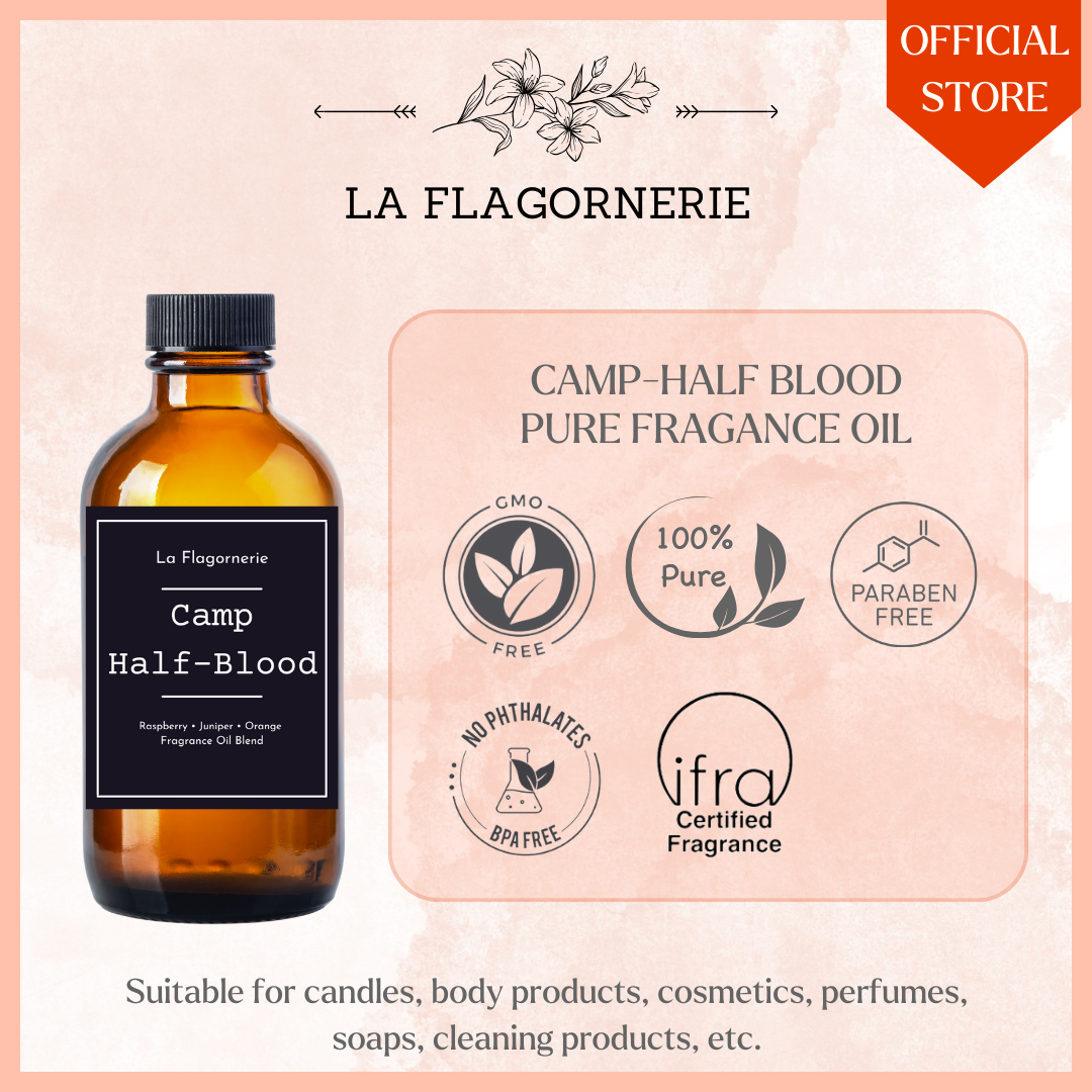 Camp Half Blood Fragrance Oil Blend (Raspberry, Juniper, Orange)