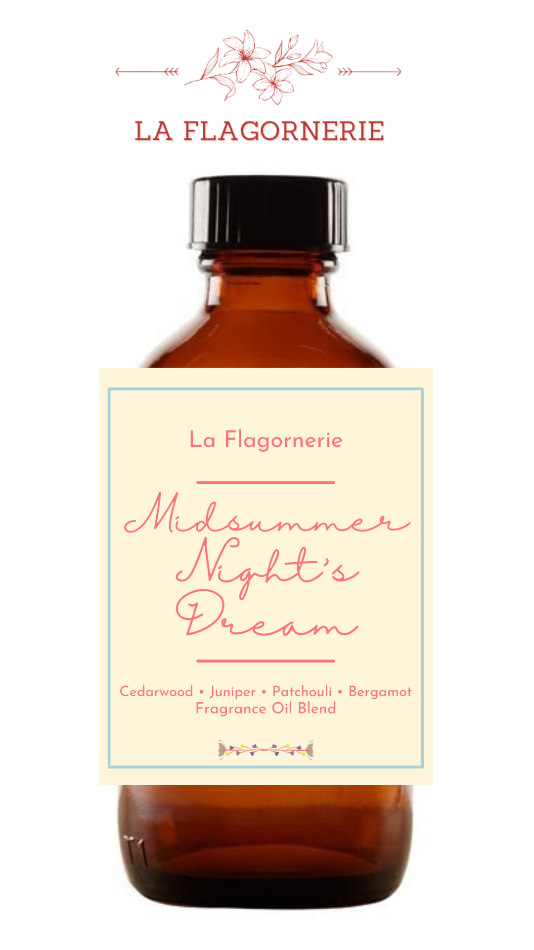 Midsummer Night’s Dream Fragrance Oil Blend (Cedarwood, Juniper, Patchouli, Bergamot)